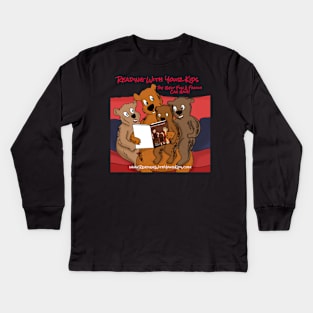 Reading With Your Kids Bear Family Kids Long Sleeve T-Shirt